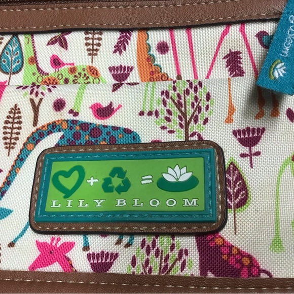 LILY BLOOM  cross body bag Zippers, bucket bag, 1 strap, adjustable, flap - Picture 4 of 7